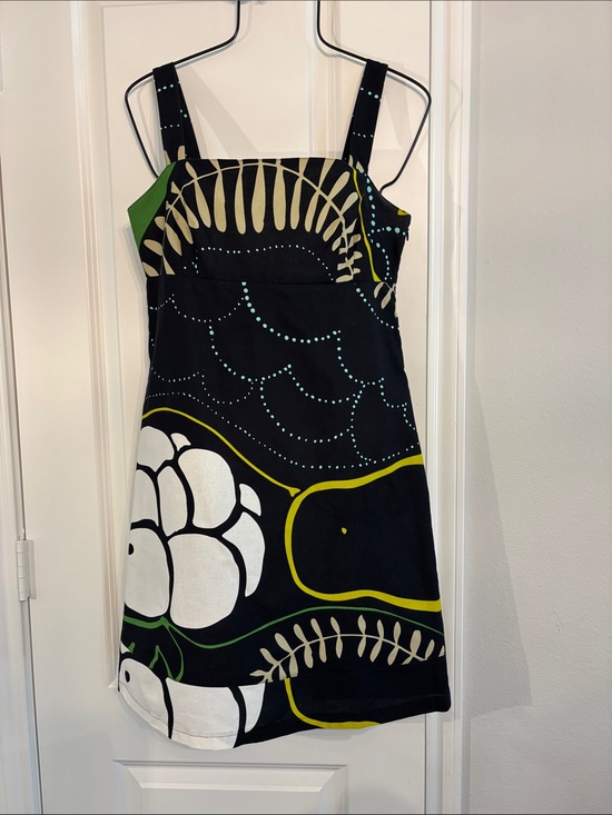 Marimekko Dresses & Skirts - Marimekko Black Multi Color Abstract Pattern sleeveless SunDress. Size 6